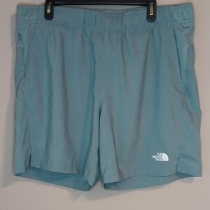 The North Face Blue Athletic Shorts Lightweight Moisture-Wicking